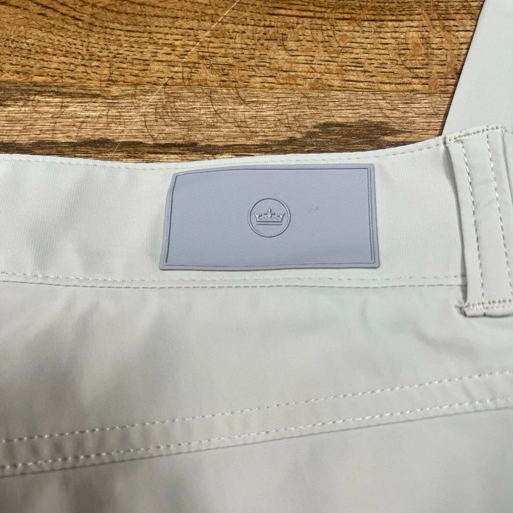 Peter Millar Crown Sport Performance Golf Pants Nylon Beige‎ Men's Sz 35x32